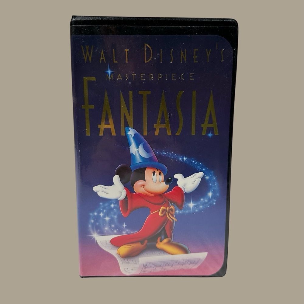 Vintage Walt Disney's Masterpiece Fantasia VHS Animated Cartoon Video Tape